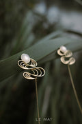 Moon in the Clouds Drop Earrings