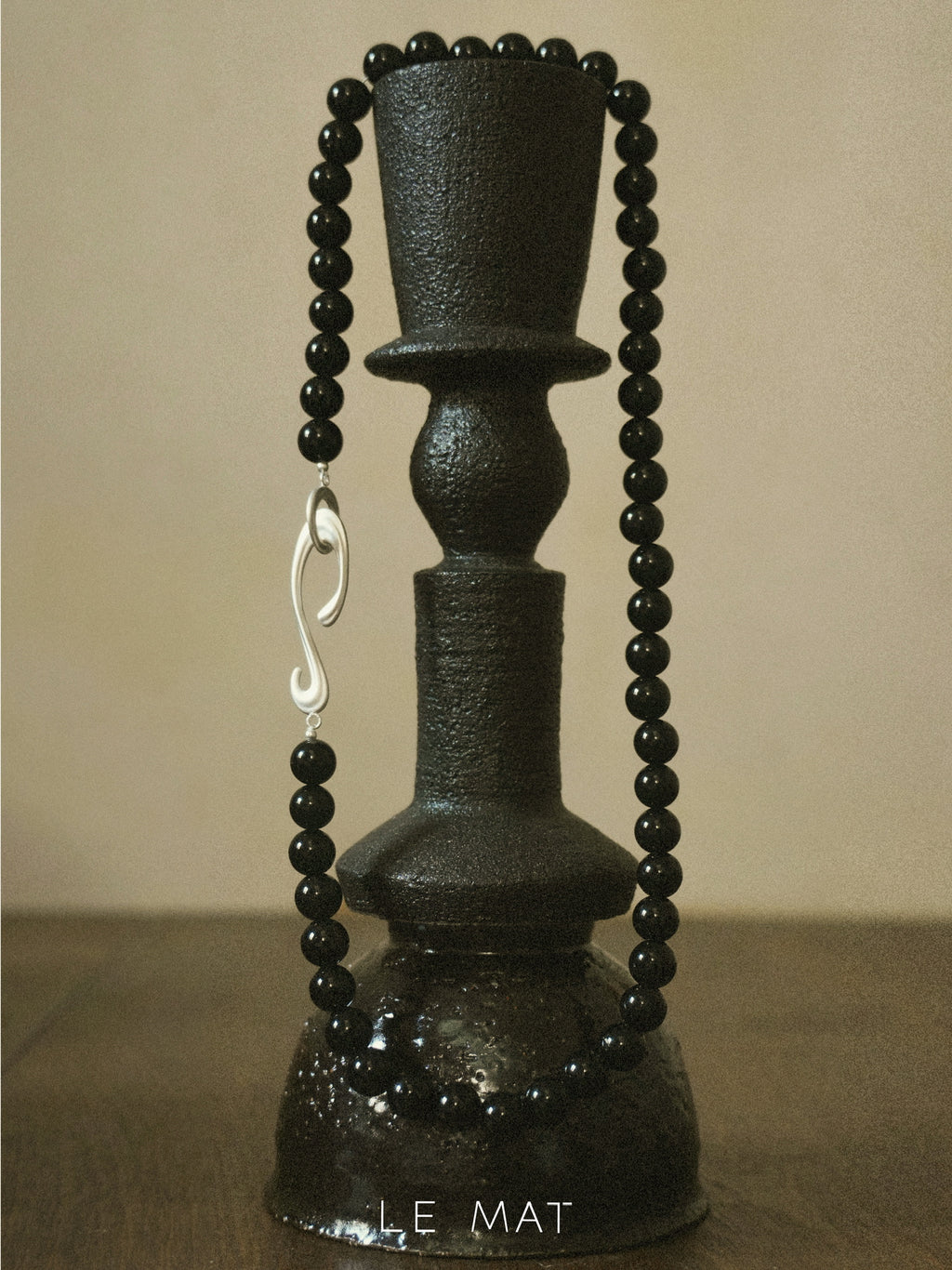 Brushstroke Black Onyx Necklace