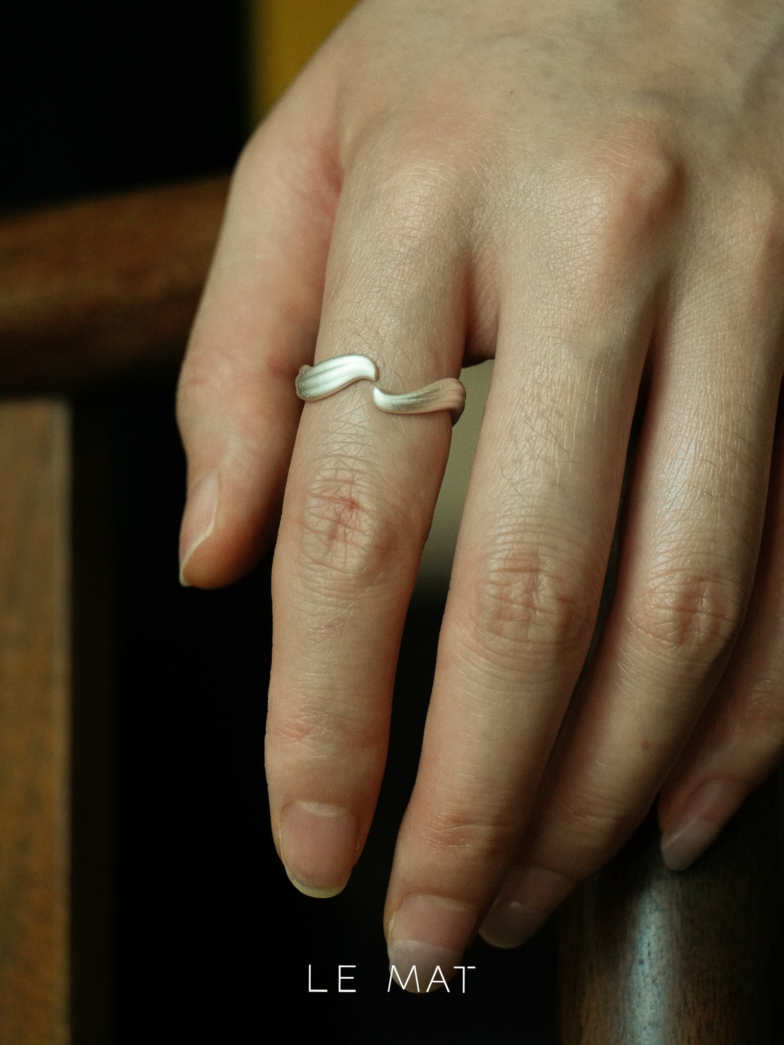 Ink Flow Open Ring