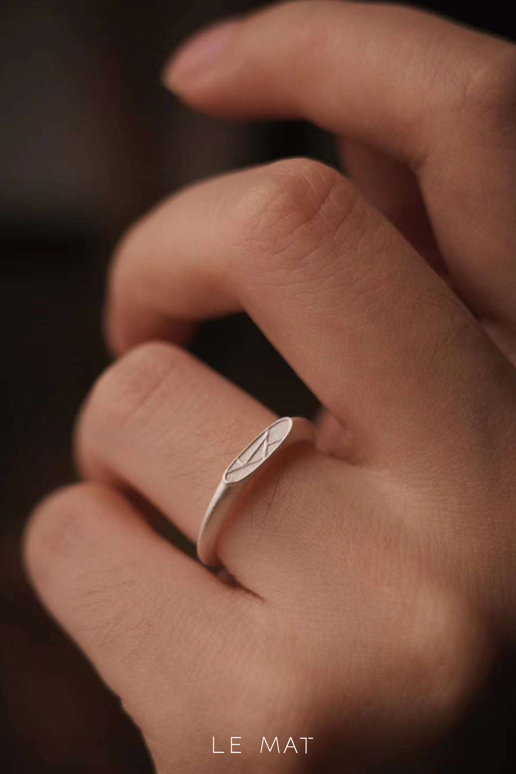 Cracked Ice Lattice Ring
