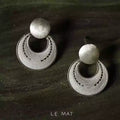 Moon Phase Petite Dangle Studs