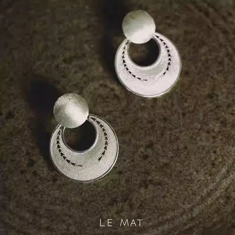 Moon Phase Petite Dangle Studs