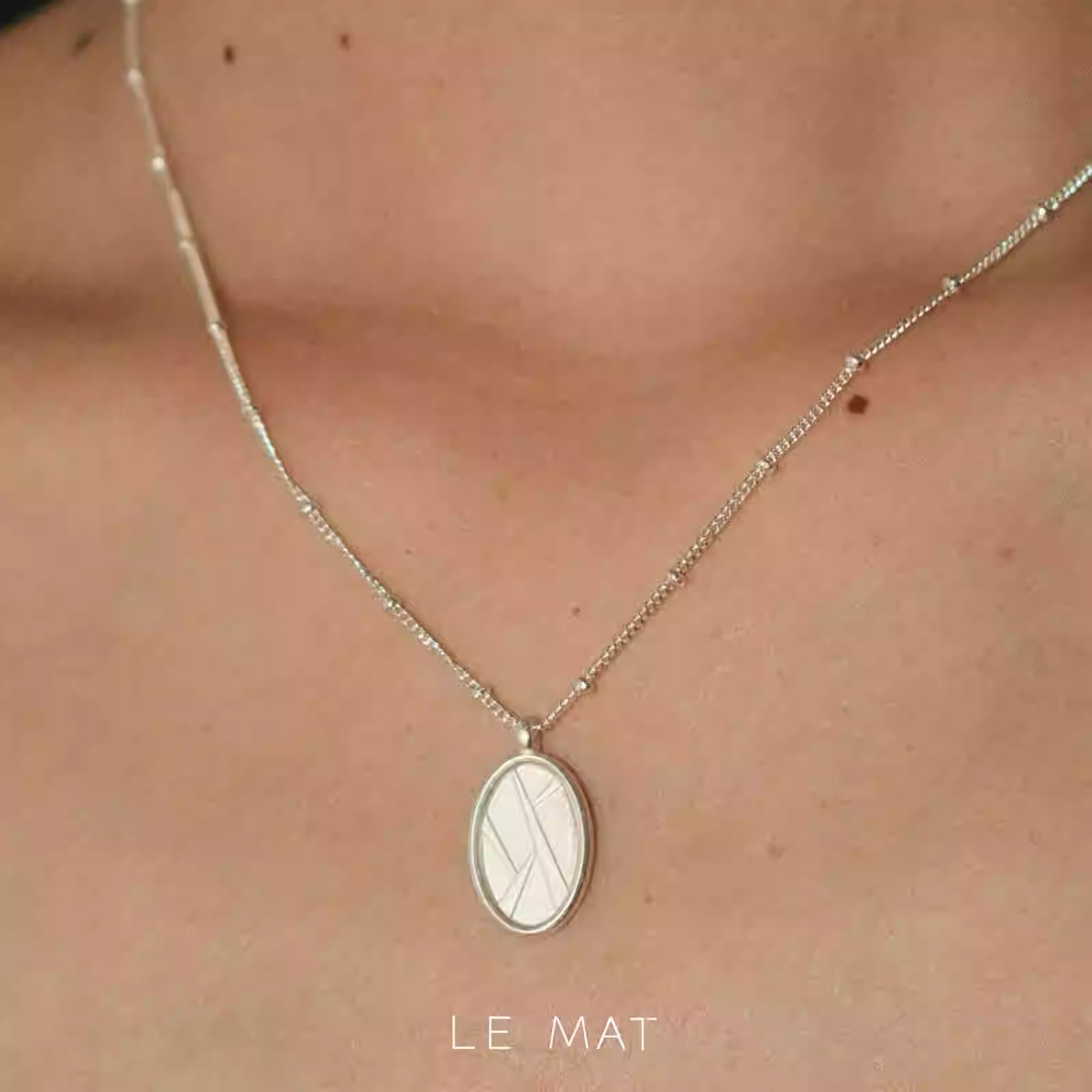 Bamboo Silhouette Necklace
