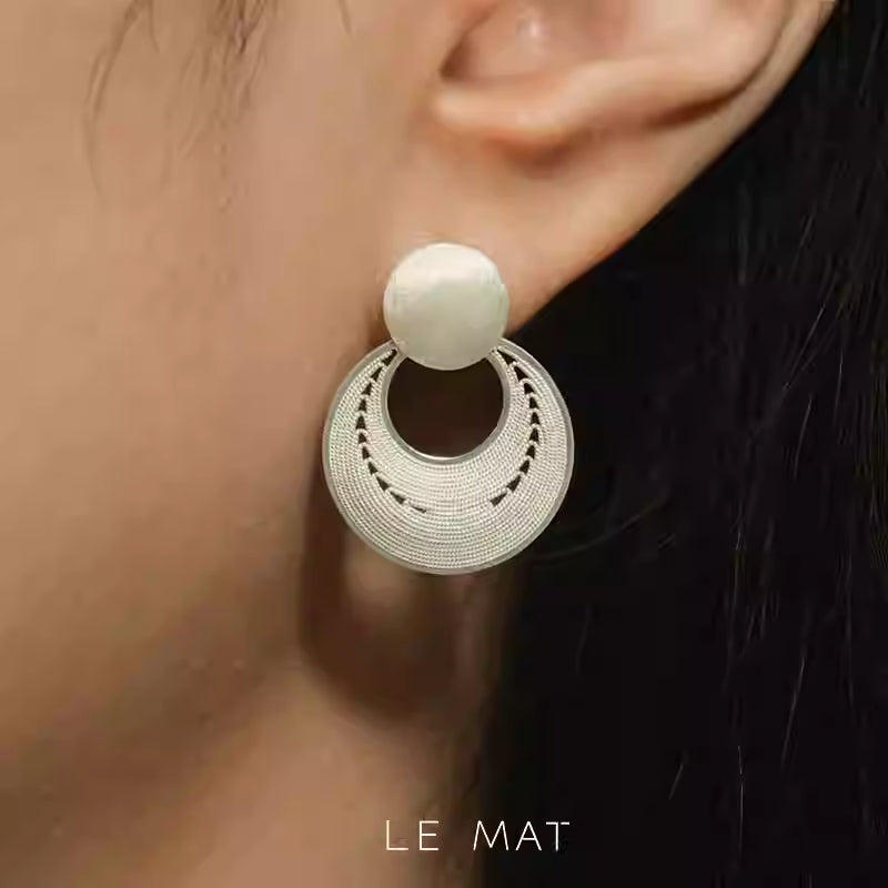 Moon Phase Petite Dangle Studs