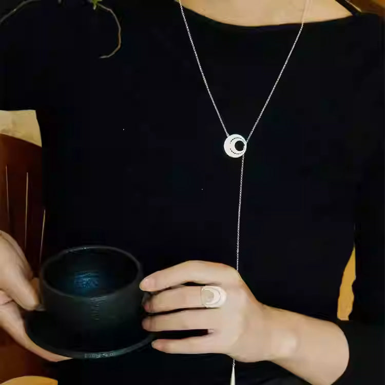 Lunar Eclipse Filigree Necklace